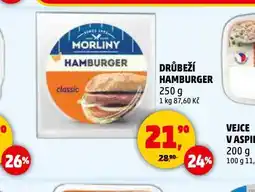 Penny Market Drůbeží hamburger nabídka