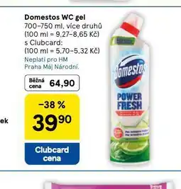 Tesco Domestos wc gel nabídka