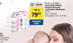 Tesco Linteo baby dětské vlhčené ubrousky nabídka