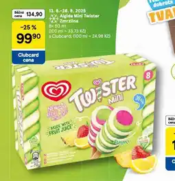 Tesco Algida mini twister zmrzlina nabídka