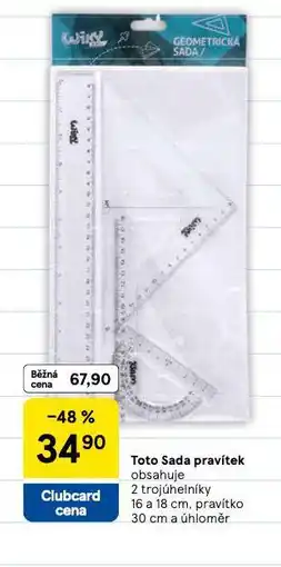 Tesco Toto sada pravítek nabídka