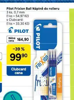 Tesco Pilot frixion bali náplně do rolleru nabídka