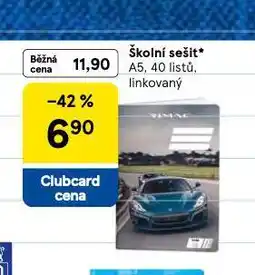 Tesco Školní sešit a5 nabídka