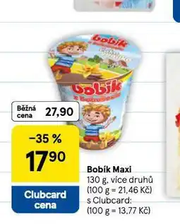 Tesco Bobík maxi nabídka