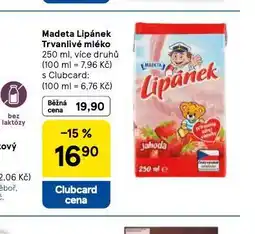 Tesco Madeta lipánek trvanlivé mléko nabídka