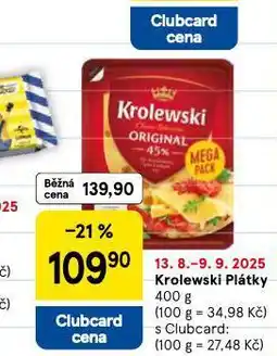 Tesco Krolewski plátky nabídka