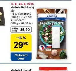 Tesco Madeta balkánský sýr nabídka