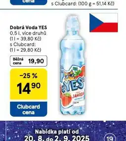 Tesco Dobrá voda yes nabídka