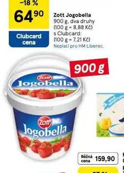 Tesco Zott jogobella nabídka