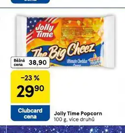 Tesco Jolly time popcorn nabídka