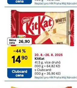 Tesco Kit kat nabídka