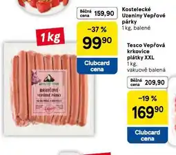 Tesco Vepřové párky nabídka
