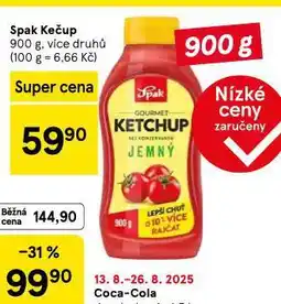 Tesco Spak kečup nabídka