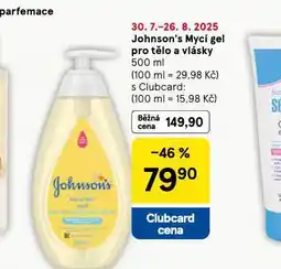 Tesco Johnson´s mycí gel pro tělo a vlásky nabídka