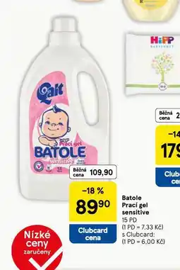 Tesco Batole prací gel sensitive nabídka