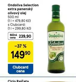 Tesco Ondoliva selection extra panenský olivový olej nabídka