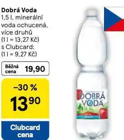 Tesco Dobrá voda ochucená nabídka