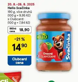 Tesco Hello svačinka nabídka