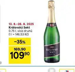 Tesco Královský sekt nabídka