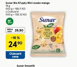 Tesco Sunar bio křupky mini oceán mango nabídka