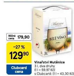 Tesco Vinařství mutěnice nabídka
