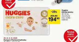 Tesco Huggies dětské plenky nabídka