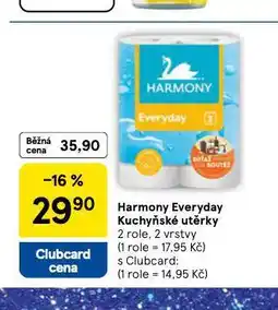 Tesco Harmony kuchyňské utěrky nabídka