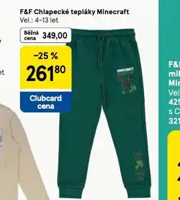 Tesco Chlapecké tepláky minecraft nabídka
