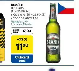 Tesco Pivo braník nabídka