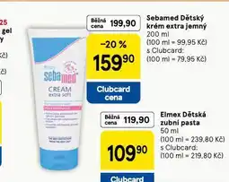 Tesco Sebamed dětský krém extra jemný nabídka