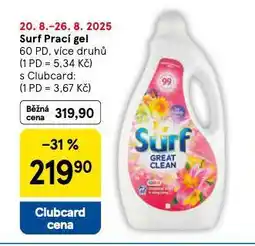 Tesco Sufrf prací gel nabídka