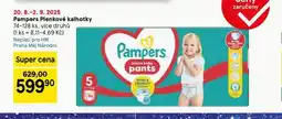 Tesco Pampers dětské plenky nabídka