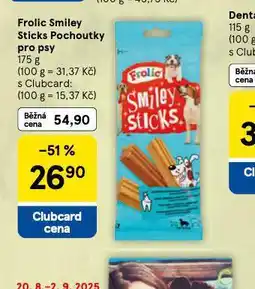 Tesco Frolic smiley sticks pochoutky pro psy nabídka