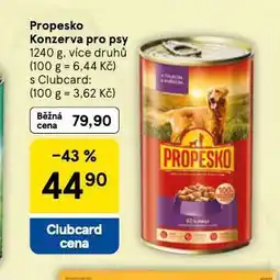 Tesco Propesko konzerva pro psy nabídka