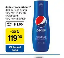 Tesco Sodastream příchuť nabídka