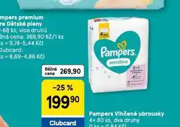 Tesco Pampers dětské vlhčené ubrousky nabídka