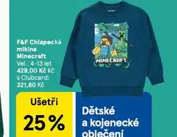 Tesco Chlapecká mikina minecraft nabídka