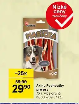 Tesco Akinu pochoutky pre psy nabídka