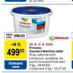 Tesco Primalex standard nabídka