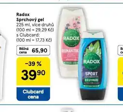 Tesco Radox sprchový gel nabídka