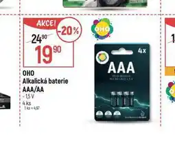 Globus Oho alkalické baterie nabídka