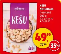 Penny Market Kešu naturalia nesolené nabídka
