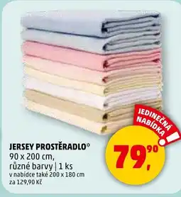 Penny Market Jersey prostěradlo nabídka
