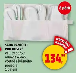 Penny Market Sada pantoflí pro hosty nabídka