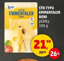 Penny Market Sýr typu emmentaler boni nabídka