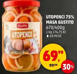Penny Market Utopenci 75% masa gustito nabídka