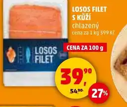 Penny Market Losos filet s kůží chlazený nabídka