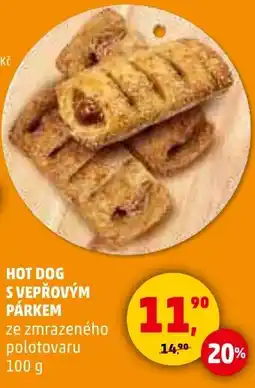 Penny Market Hot dog s vepřovým párkem nabídka