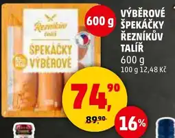 Penny Market Výběrové špekáčky řezníkův talíř nabídka