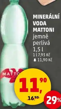 Penny Market Minerální voda mattoni jemně perlivá nabídka
